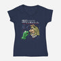 My Puppet Romance-Womens-V-Neck-Tee-zascanauta