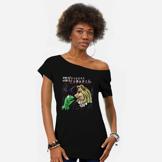 My Puppet Romance-Womens-Off Shoulder-Tee-zascanauta