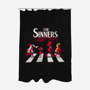 The Sinners-None-Polyester-Shower Curtain-dandingeroz