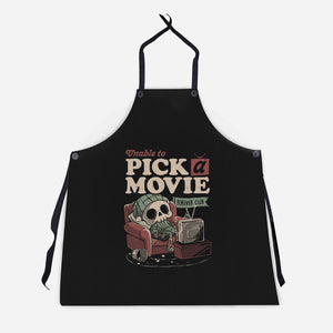 Unable To Pick A Movie-Unisex-Kitchen-Apron-eduely