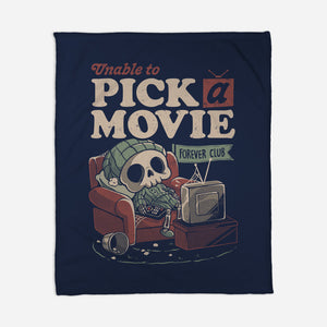 Unable To Pick A Movie-None-Fleece-Blanket-eduely
