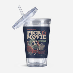 Unable To Pick A Movie-None-Acrylic Tumbler-Drinkware-eduely