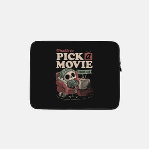Unable To Pick A Movie-None-Zippered-Laptop Sleeve-eduely