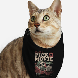 Unable To Pick A Movie-Cat-Bandana-Pet Collar-eduely