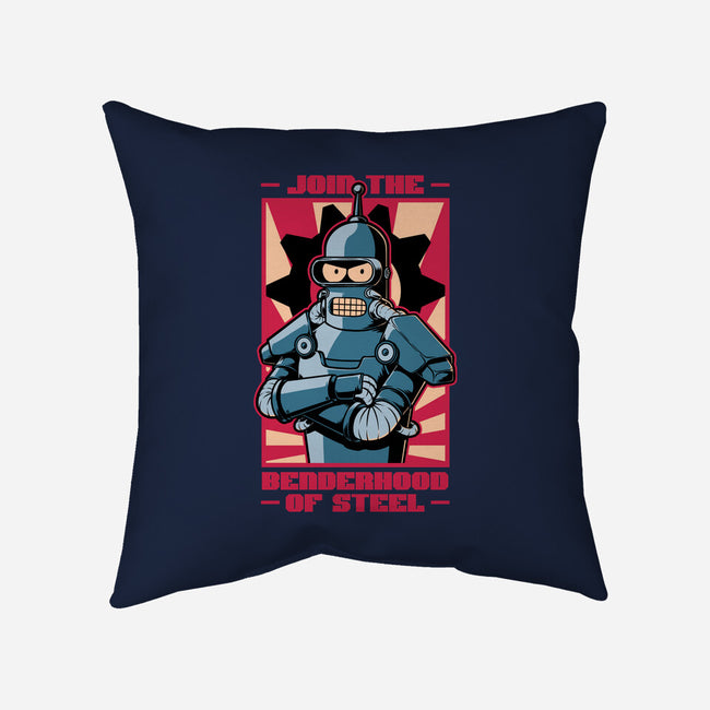 Future Brotherhood Robot-None-Removable Cover-Throw Pillow-Studio Mootant