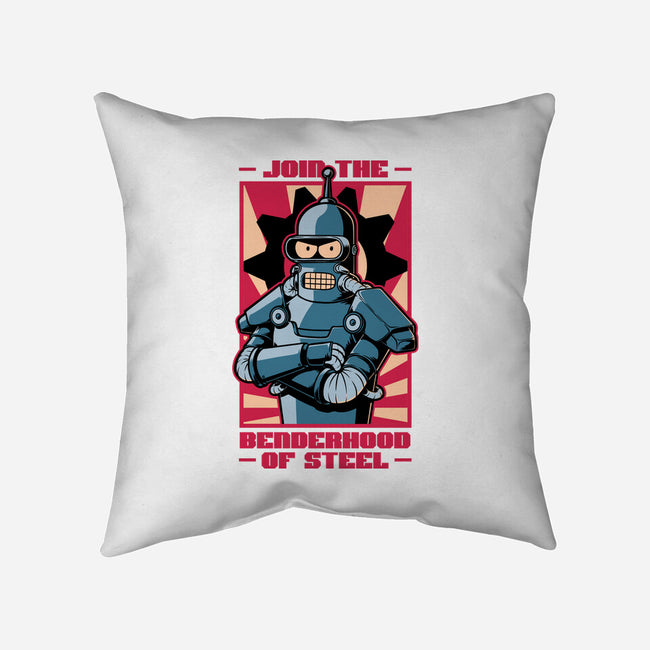 Future Brotherhood Robot-None-Removable Cover-Throw Pillow-Studio Mootant