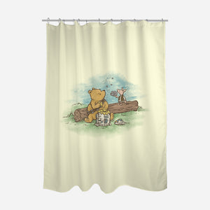 Wookiee The Pooh-None-Polyester-Shower Curtain-kg07