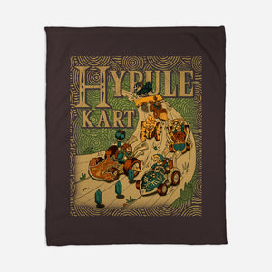 Hyrule Kart-None-Fleece-Blanket-Adrian Filmore