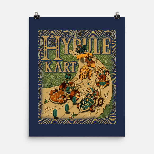 Hyrule Kart-None-Matte-Poster-Adrian Filmore