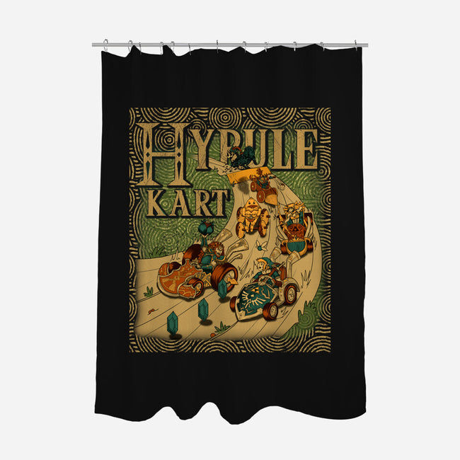 Hyrule Kart-None-Polyester-Shower Curtain-Adrian Filmore