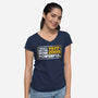 The Force GL-Womens-V-Neck-Tee-rocketman_art