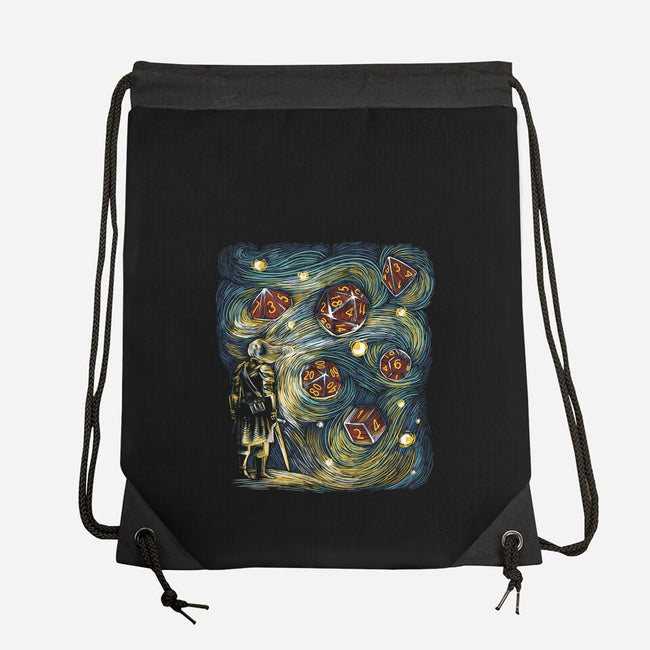 Starry Dice-None-Drawstring-Bag-zascanauta