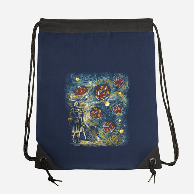 Starry Dice-None-Drawstring-Bag-zascanauta