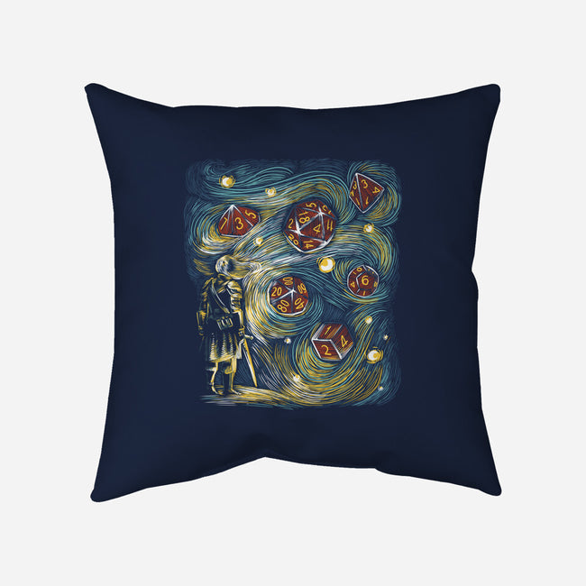 Starry Dice-None-Removable Cover w Insert-Throw Pillow-zascanauta