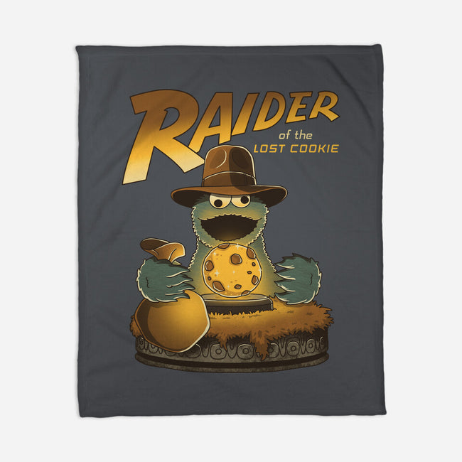 Raider Of The Lost Cookie-None-Fleece-Blanket-retrodivision