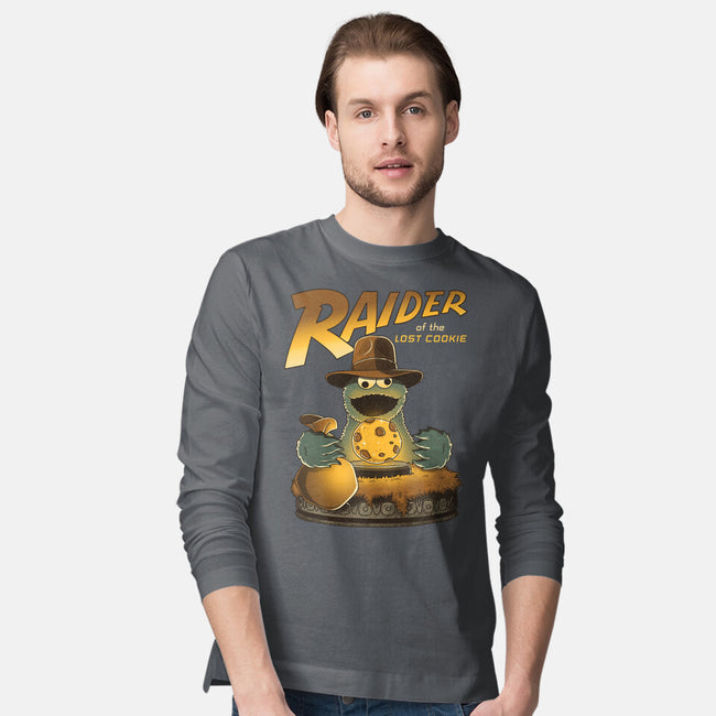 Raider Of The Lost Cookie-Mens-Long Sleeved-Tee-retrodivision