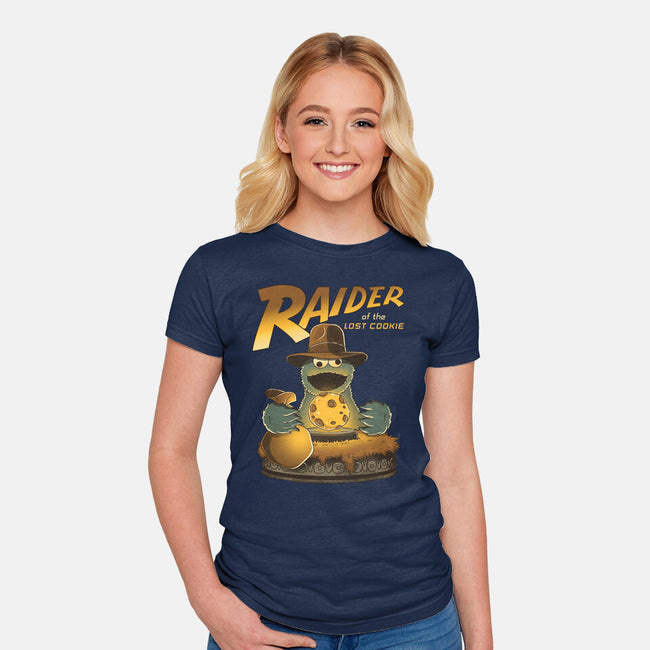 Raider Of The Lost Cookie-Womens-Fitted-Tee-retrodivision