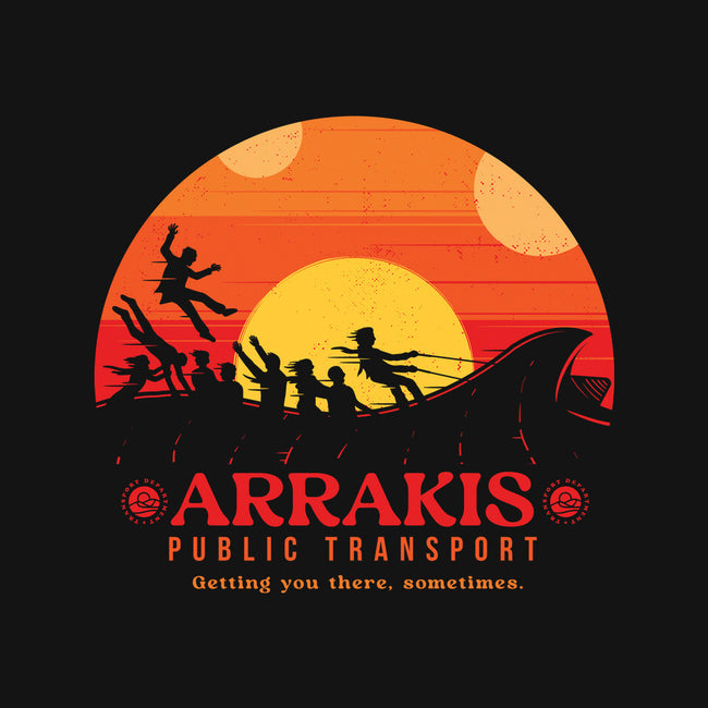 The Arrakis Train-Unisex-Kitchen-Apron-Gamma-Ray