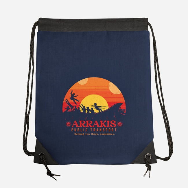 The Arrakis Train-None-Drawstring-Bag-Gamma-Ray