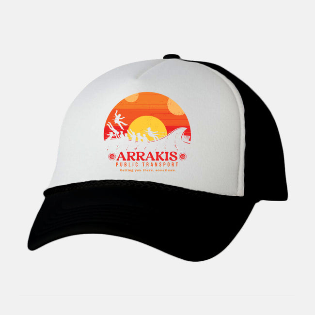 The Arrakis Train-Unisex-Trucker-Hat-Gamma-Ray