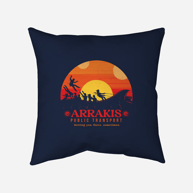 The Arrakis Train-None-Non-Removable Cover w Insert-Throw Pillow-Gamma-Ray