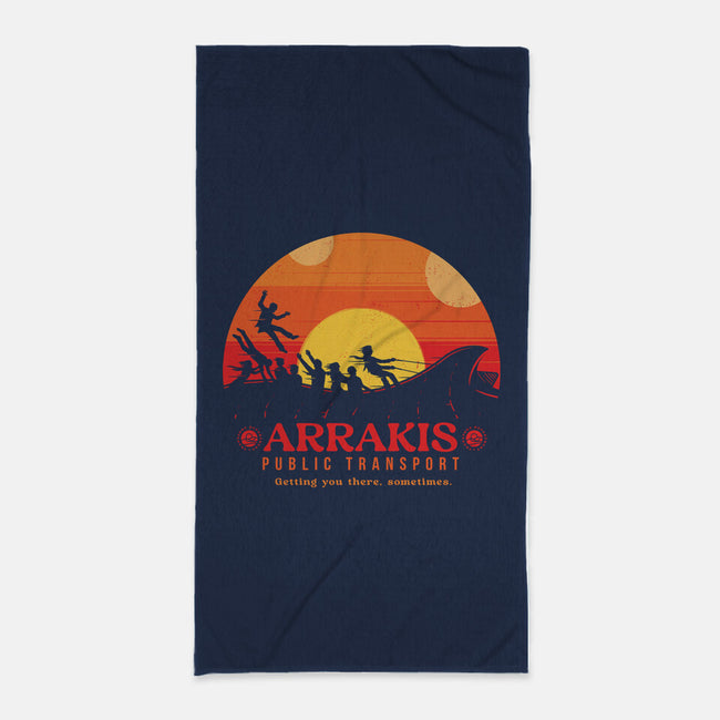The Arrakis Train-None-Beach-Towel-Gamma-Ray