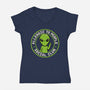 Allergic To People Social Club-Womens-V-Neck-Tee-tobefonseca