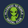 Allergic To People Social Club-None-Polyester-Shower Curtain-tobefonseca