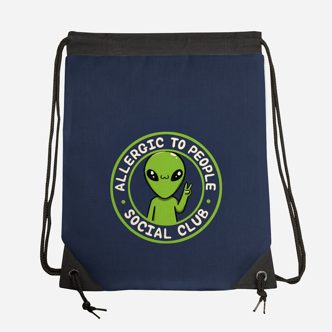 Allergic To People Social Club-None-Drawstring-Bag-tobefonseca