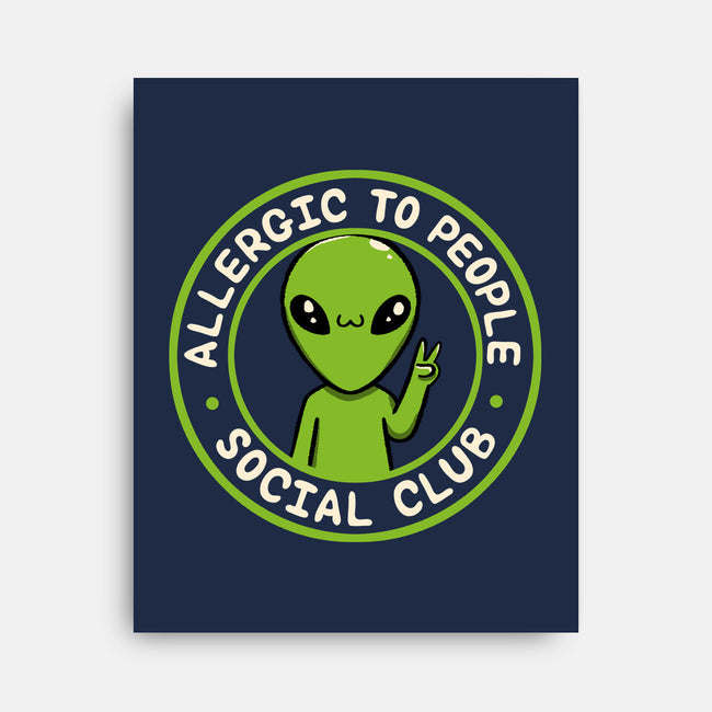 Allergic To People Social Club-None-Stretched-Canvas-tobefonseca