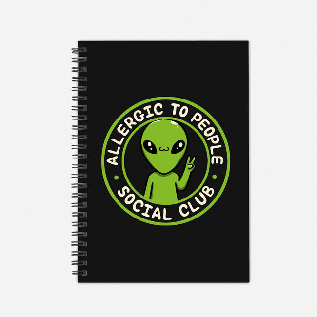 Allergic To People Social Club-None-Dot Grid-Notebook-tobefonseca