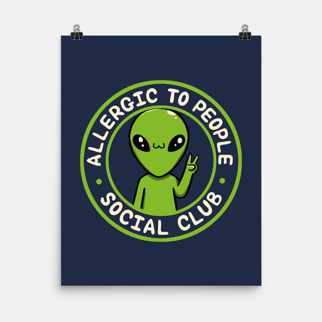 Allergic To People Social Club-None-Matte-Poster-tobefonseca