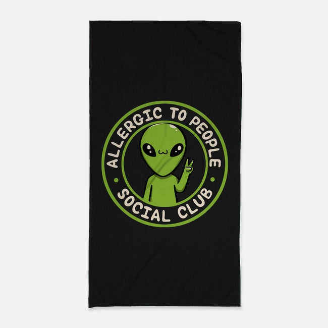 Allergic To People Social Club-None-Beach-Towel-tobefonseca