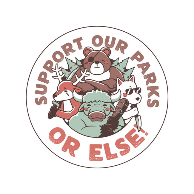 Support Our Parks Or Else-Dog-Bandana-Pet Collar-tobefonseca