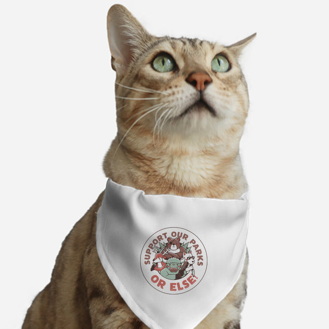 Support Our Parks Or Else-Cat-Adjustable-Pet Collar-tobefonseca
