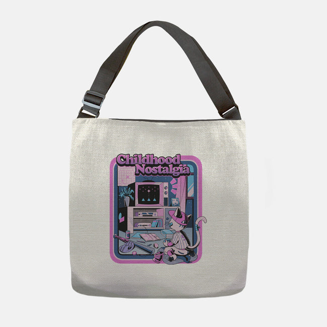 Childhood Nostalgia Blue-None-Adjustable Tote-Bag-tobefonseca