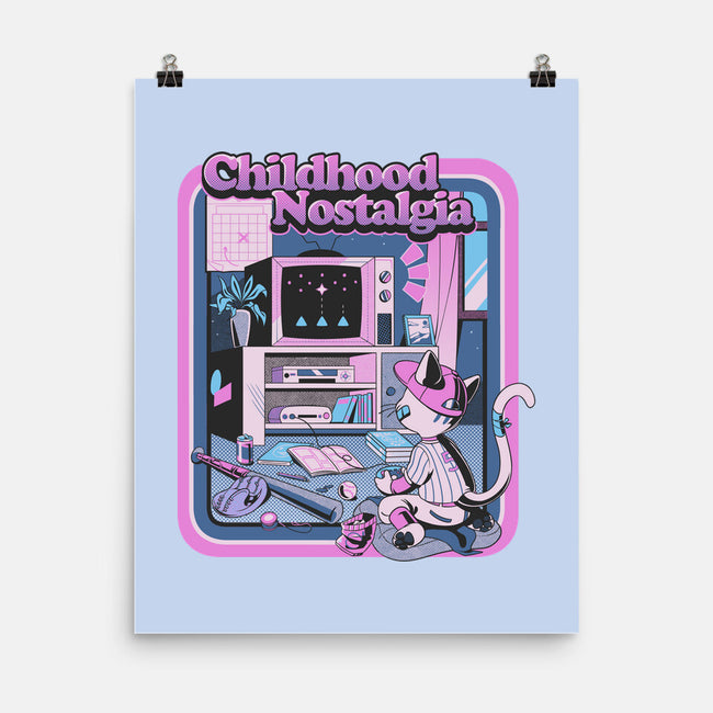 Childhood Nostalgia Blue-None-Matte-Poster-tobefonseca