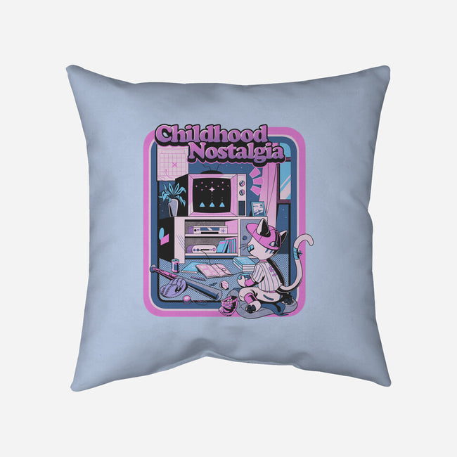 Childhood Nostalgia Blue-None-Removable Cover w Insert-Throw Pillow-tobefonseca