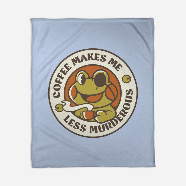 Less Murderous Frog-None-Fleece-Blanket-tobefonseca