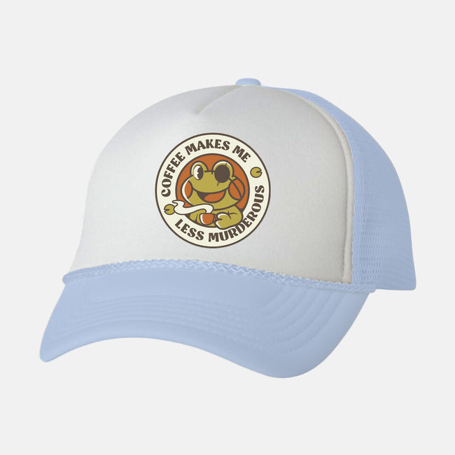 Less Murderous Frog-Unisex-Trucker-Hat-tobefonseca