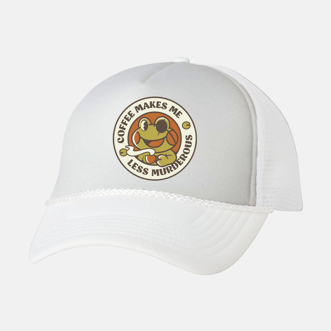 Less Murderous Frog-Unisex-Trucker-Hat-tobefonseca