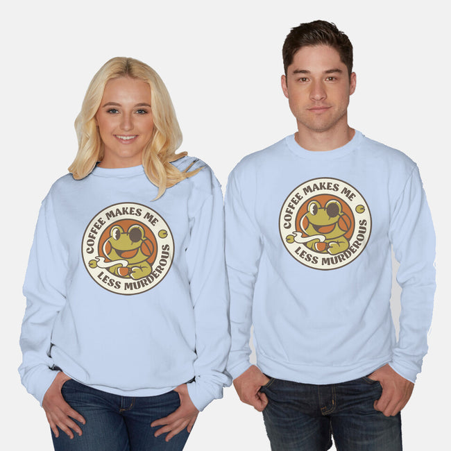 Less Murderous Frog-Unisex-Crew Neck-Sweatshirt-tobefonseca