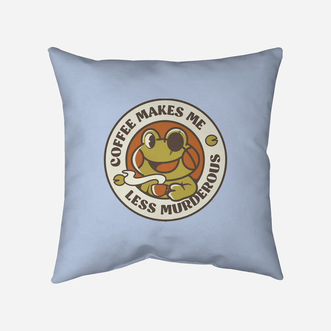 Less Murderous Frog-None-Non-Removable Cover w Insert-Throw Pillow-tobefonseca