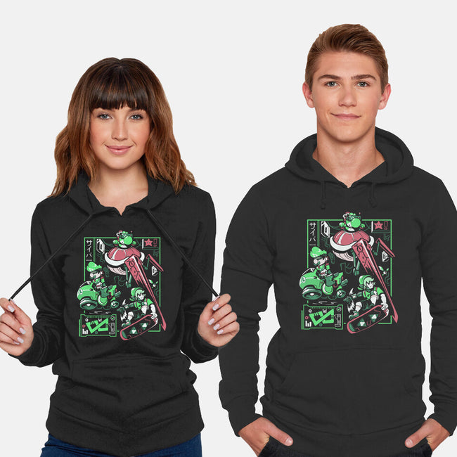 Cyber City Rush-Unisex-Pullover-Sweatshirt-Heyra Vieira