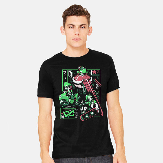 Cyber City Rush-Mens-Heavyweight-Tee-Heyra Vieira