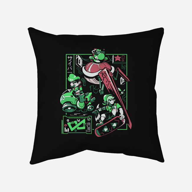 Cyber City Rush-None-Removable Cover w Insert-Throw Pillow-Heyra Vieira