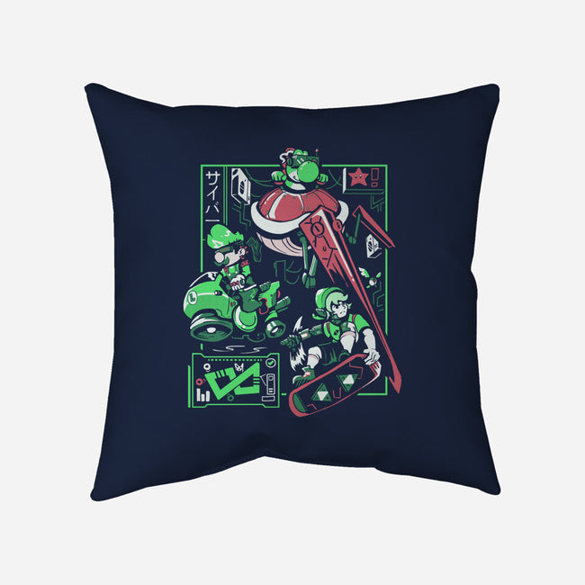 Cyber City Rush-None-Removable Cover w Insert-Throw Pillow-Heyra Vieira