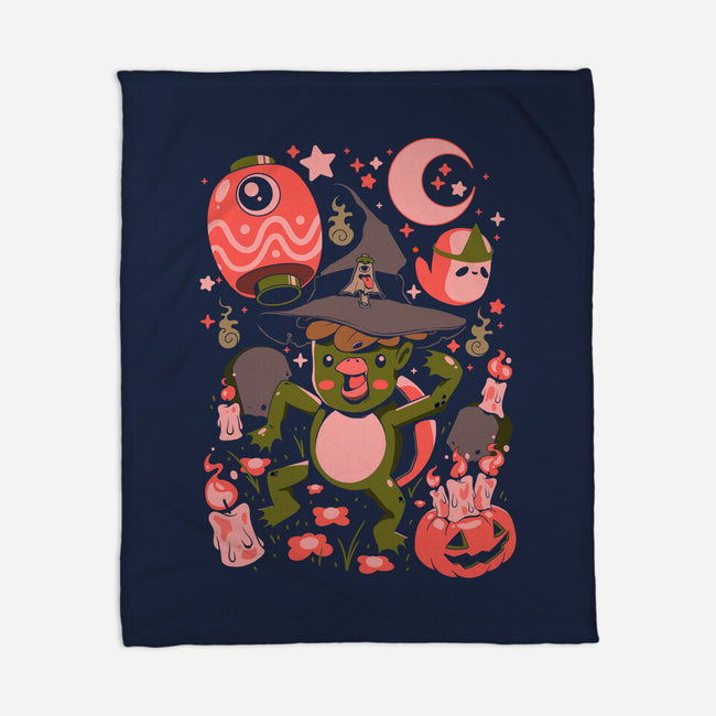 Halloween Kappa Party-None-Fleece-Blanket-ilustrata