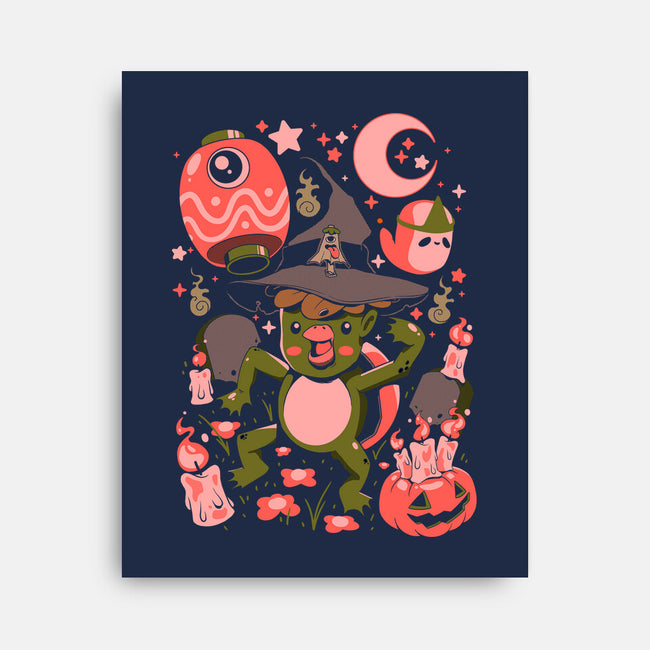 Halloween Kappa Party-None-Stretched-Canvas-ilustrata