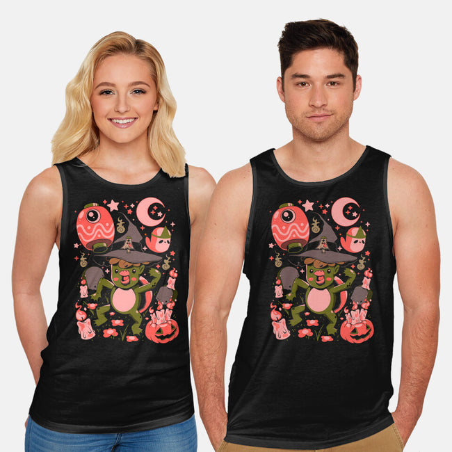 Halloween Kappa Party-Unisex-Basic-Tank-ilustrata